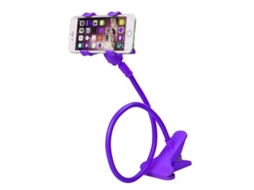 Suporte Universal Flexível Para Celular, Com Presilha Ajustável Para Celular, Para Uso Em Mesa Ou Cama.