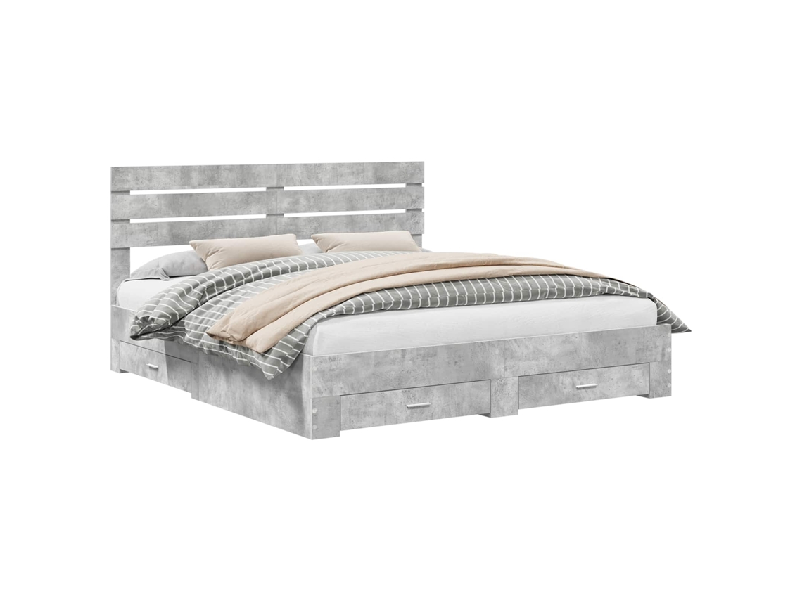 Cama De Casal | Camas Para Quarto | Estrutura Da Cama Com Gaveta Com Cabeceira Madeira Processada
