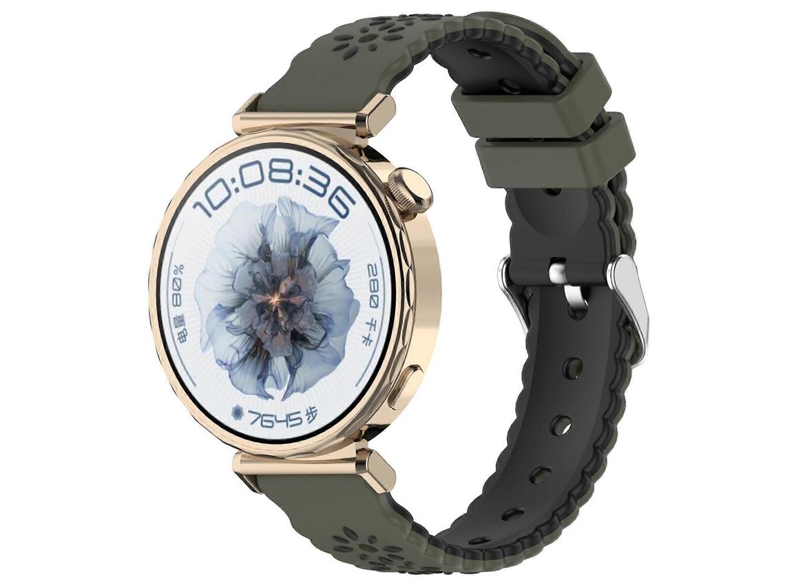 Pulseira De Silicone Para Relógio Com Estampa De Girassol Em Duas Cores