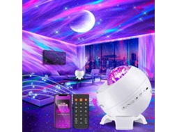 Projetor de Céu Estrelado com Luz Noturna, Projetor de Galáxias 180°, Bluetooth, Ruído Branco, para Crianças e Adultos, com Controle Remoto BRILVIBERA