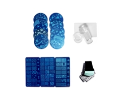 Set De Estampador Para Uñas Com Placa E Scraper Arte De Uñas Francês Diy Decoração De Uñas