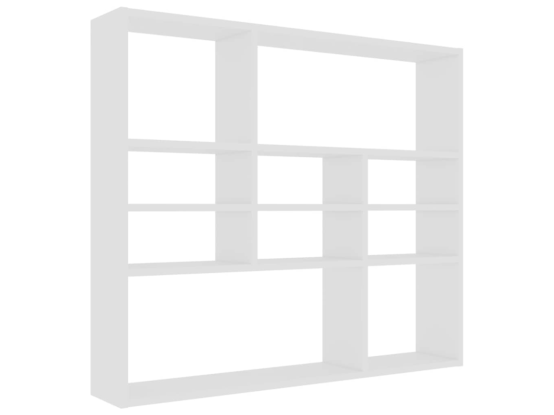 Prateleira de parede 90x16x78 cm em madeira compensada branca MAISON EXCLUSIVE