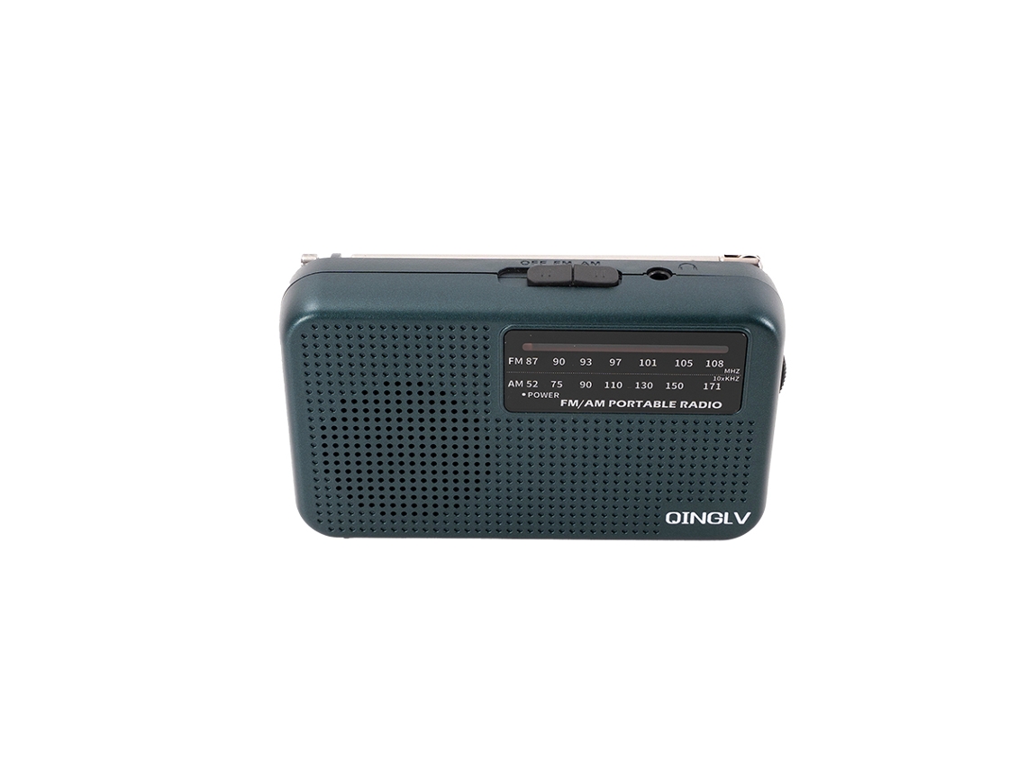Mini Rádio Fm/am de Banda Dupla MDUG (verde)