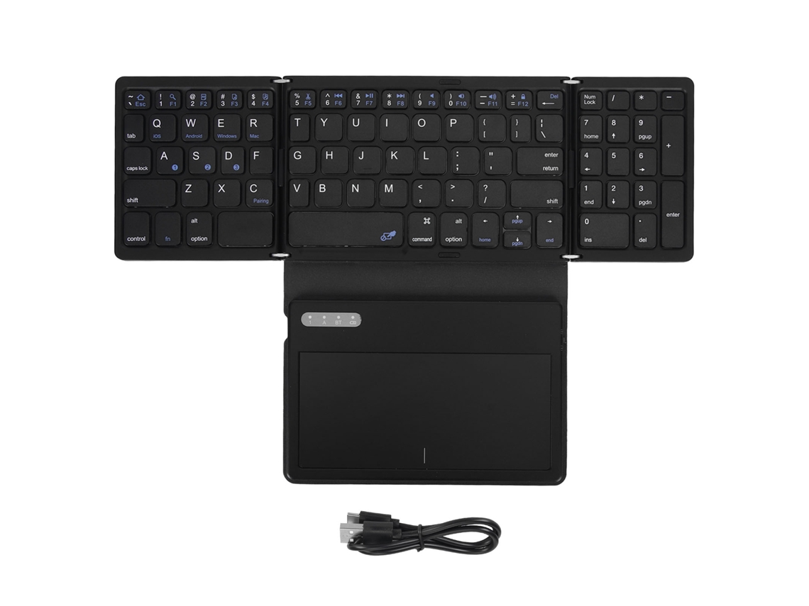 Teclado Bluetooth Dobrável LAXISCREED com Touchpad