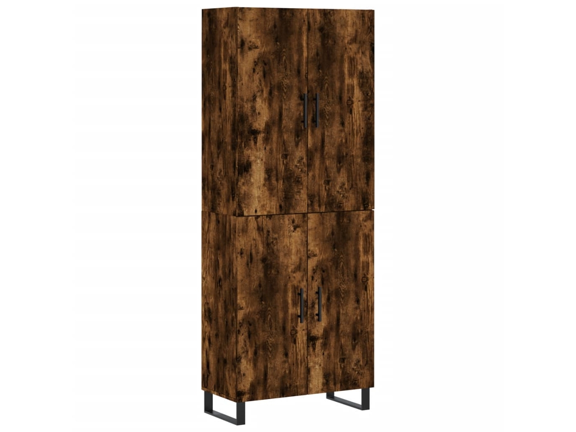 EXCLUSIVO DA MAISON: Guarda-roupa alto em madeira de carvalho defumado (69,5 x 34 x 180 cm)