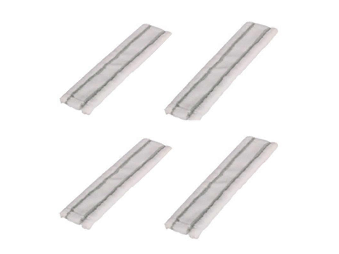 Conjunto De 4 Panos De Microfibra De 7cm X 27,5cm Para Lavadora De Janelas Karcher Wv1, Wv50 E Wv75. Duráveis E Práticos._glo