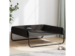 Vidaxl Cama Elevada Tecido Oxford E Aço Antracite