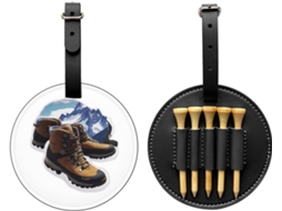 Bolsa para tees de golfe com estampa de unicórnio, fácil de transportar | S/MARCA