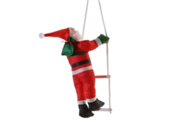 Pingente Natal Papai Noel Escalando Decorar Árvore