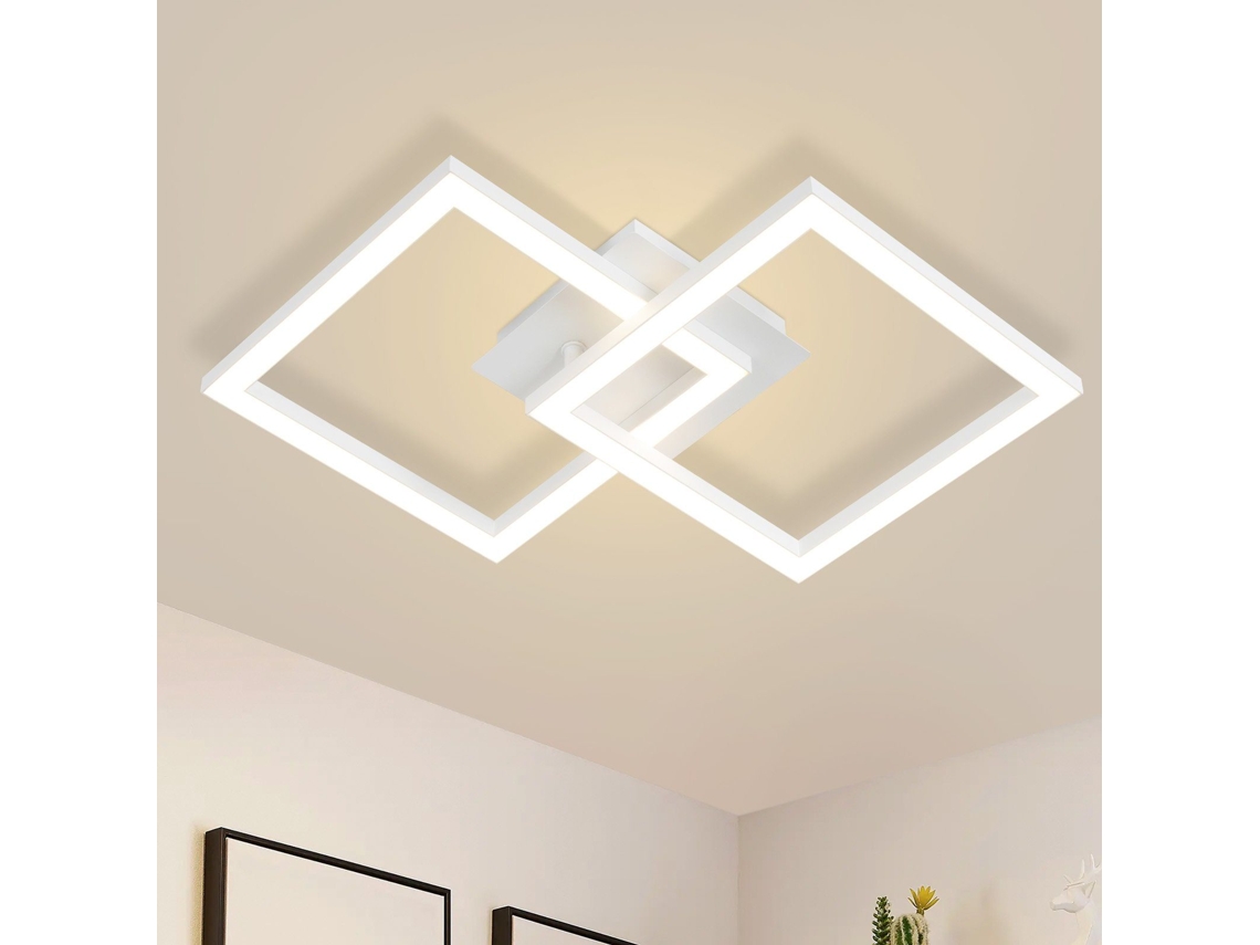 Zmh Luminária De Teto Led Moderna 24w Branco Quente Para Cozinha E Interior