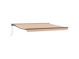 Toldo Retrátil Para Sol Vidaxl Azul Tecido (400x300 Cm)