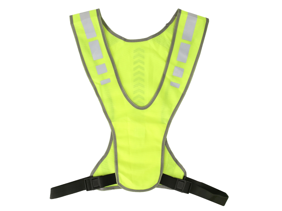 Colete Refletivo Mali com Luz LED de Alta Visibilidade para Corrida e Ciclismo Noturno