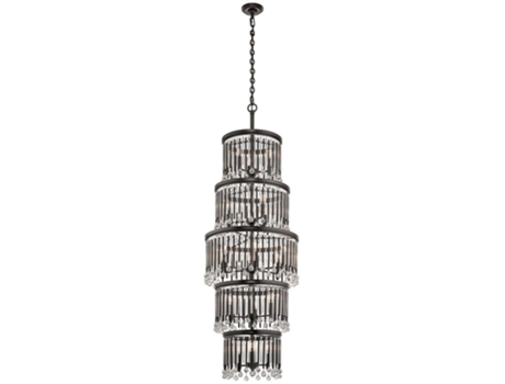 Candelabro KICHLER Kl-Piper-18P-Xl Piper Aço E14 18 Bulbos