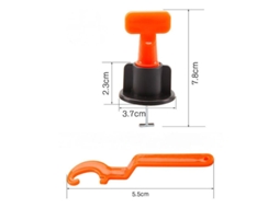 Sistema AQUAFORGE de Nivelamento de Azulejos com 126 peças