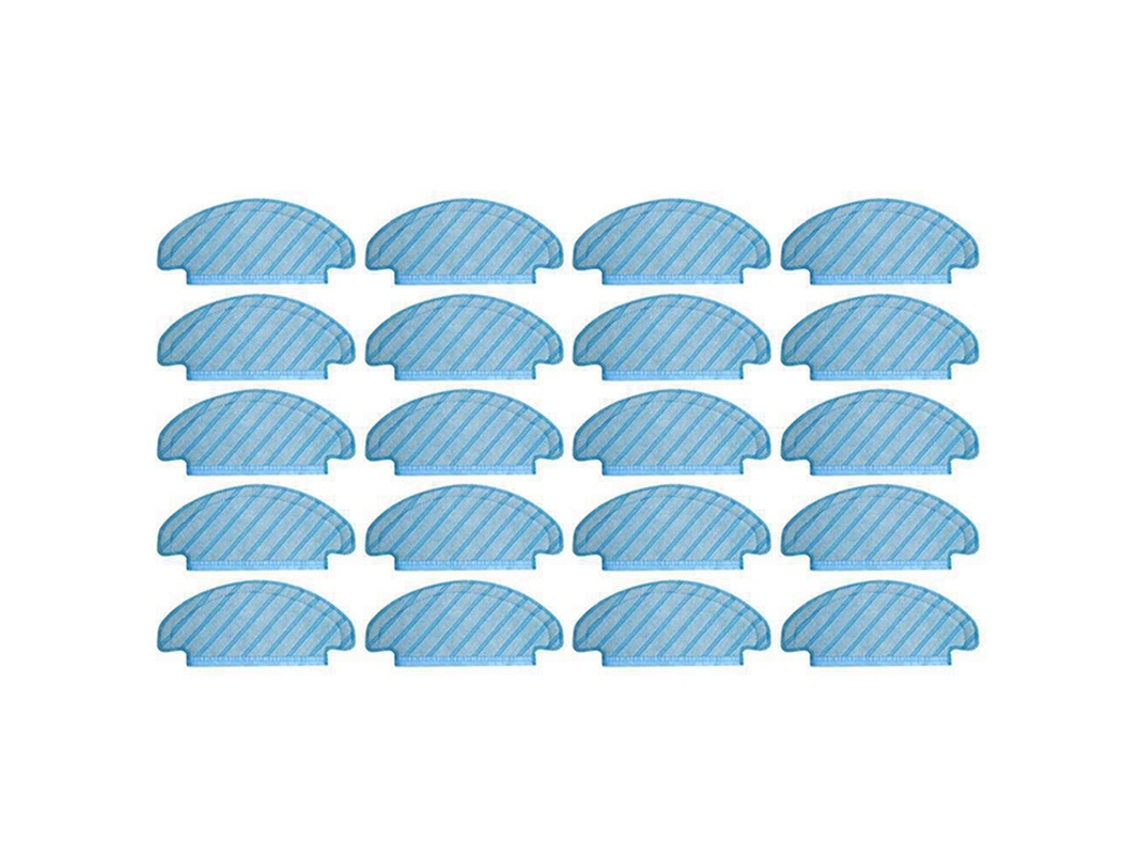 Ad-20 peças panos de limpeza para ecovacs deebot t8, acessórios para aspirador de pó, pano de substituição para limpeza de chão
