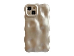 Capa De Celular Tpu Com Bolhas Onduladas Para Iphone 15