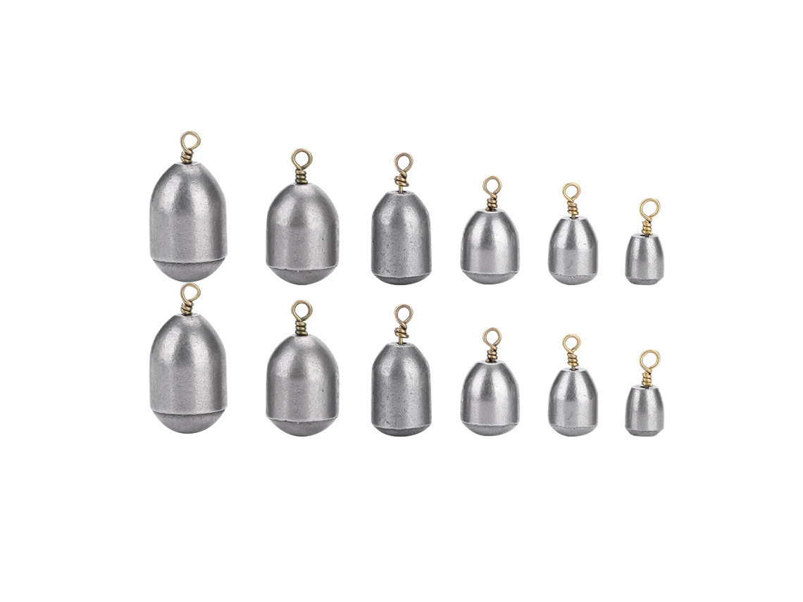 Kit Pesca 12 Sinkers Ferro Ambiental com Caixa