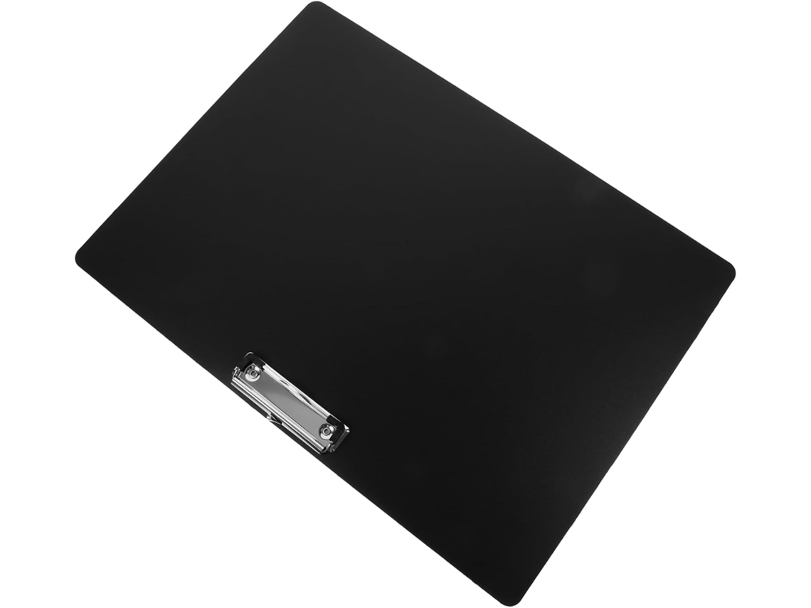 Prancheta Horizontal A3 Em Plástico Preto Para Escritório E Desenho, Com Clipe De Metal Resistente, Gokoco