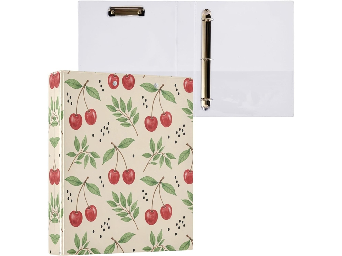 Pasta de 3 Argolas para Papel Tamanho Carta , Organizador Redondas com Prancheta, Suporte Pran (27,9 X 21,6 Cm)