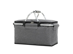 Bolsa Térmica Isolada para Piquenique, À Prova de Vazamentos, Dobrável e Portátil, com Alça de Alumínio para Viagens, Compras e Camping. GOKOCO