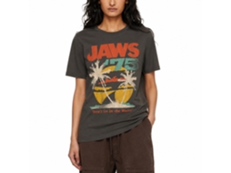 Rockinstone Jaws Movie Jaws75 Solid Smoke Adult T-shirt Size:xl