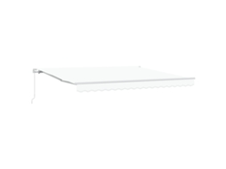 Conjunto 1 Toldo Retrátil Vidaxl Branco Poliéster (400 × 300 Cm)