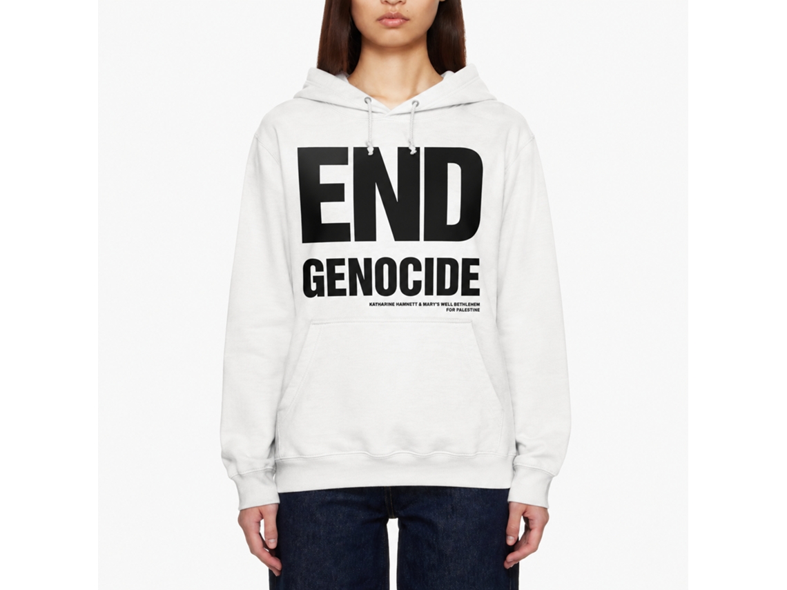 Rockinstone End Genocide Katharine Hamnett Hoodie Unique Designer Style