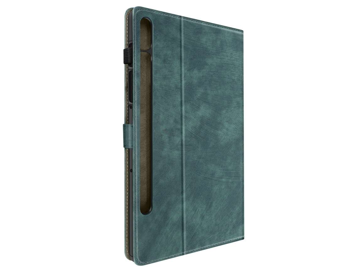 Capa de Fólio Samsung Galaxy Tab S9 e S9 Fe Função de Suporte Verde Escuro AVIZAR