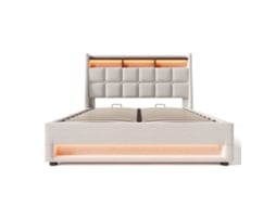 Cama Estofada 140x200 com Usb e Led PAPRIKA