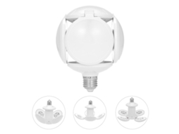 2026 lâmpadas Led para Garagem Deformáveis 40w com 4 Painéis Ajustáveis Lâmpada Led E26/e27 Iluminação de Teto Luz do Dia