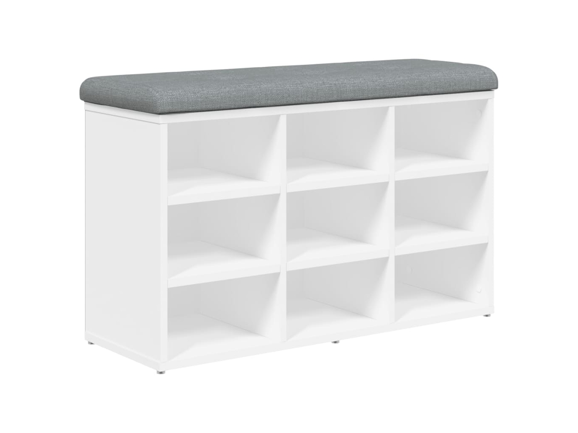 Banco para Sapatos Branco MAISON EXCLUSIVE em Madeira Projetada (82x32x50 cm)