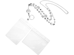 Porta Crachá Multifuncional Leve Merryhapy Em Metal E Plástico, Conjunto Com Colar De Contas De Cristal, Ideal Para