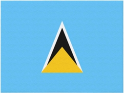 Manta de Flanela Ultramacia Phayah com Estampa da Bandeira Santa Lúcia Ideal para Sofá Cama Sala Estar Escritó