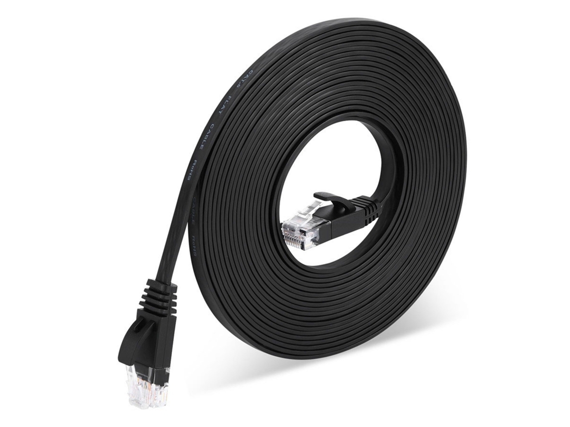 Lurelia Cabo Ethernet Cat6 Rj45 1000 Mbps 30 M Preto Para Rede Lan
