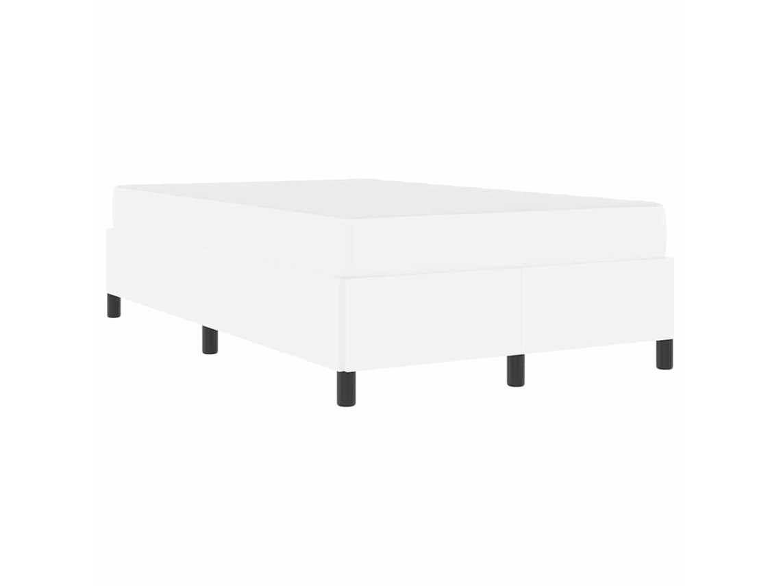 Conjunto 1 Estrutura Da Cama Vidaxl Branco Tecido (120 X 200 Cm)