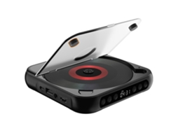 Leitor de CD com Função de Memória, 1200 mAh, Preto YANYXR