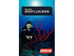 Livro essential diver's log book de dived up publications (inglês)