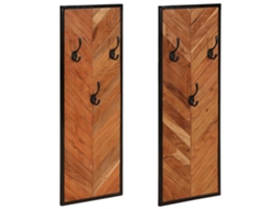 Vidaxl Bengaleiros 2 Pcs 35x1x90 Cm Madeira Maciça Acácia