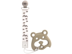 Saro Silicone Pacifier Holder With Teether