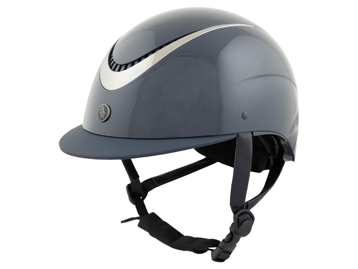 Capacete de Equitação com Viseira Normal BR EQUITATION Thêta Glossy