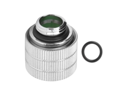 Conectores De Tubo Rígido Fast Twist Parafuso Rápido Para Resfriamento De Água De Computador G1/4 Prata
