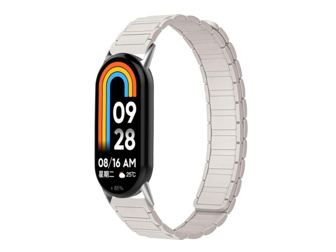 Bracelete para Xiaomi Smart Band 10/9/8 XIAOMOYU em nylon trançado com fivela de velcro azul klein
