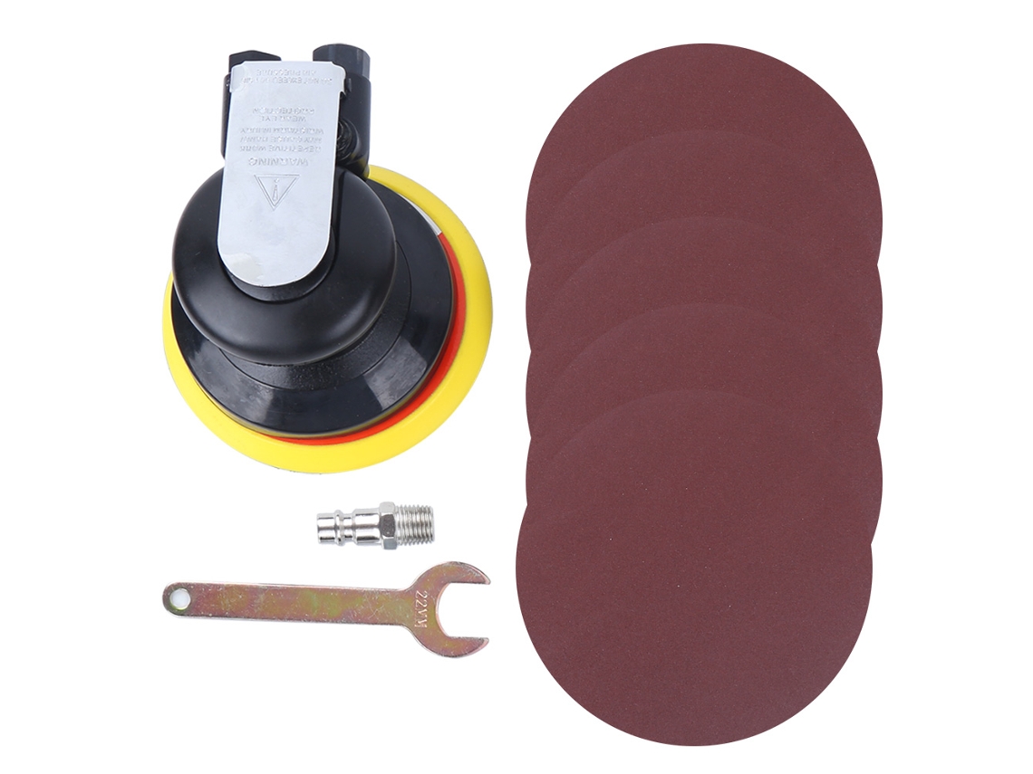 Lixadeira Pneumática 5 Polegadas 10000 Rpm com Lixas 180grit Interface Eu S/MARCA