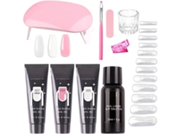 Kit de Poly Gel para Extensão de Unhas - Ferramentas de Manicure