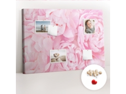 Painel De Cortiça Para Parede Flores Desabrochando Para O Corredor Espelharte (100x70 Cm)