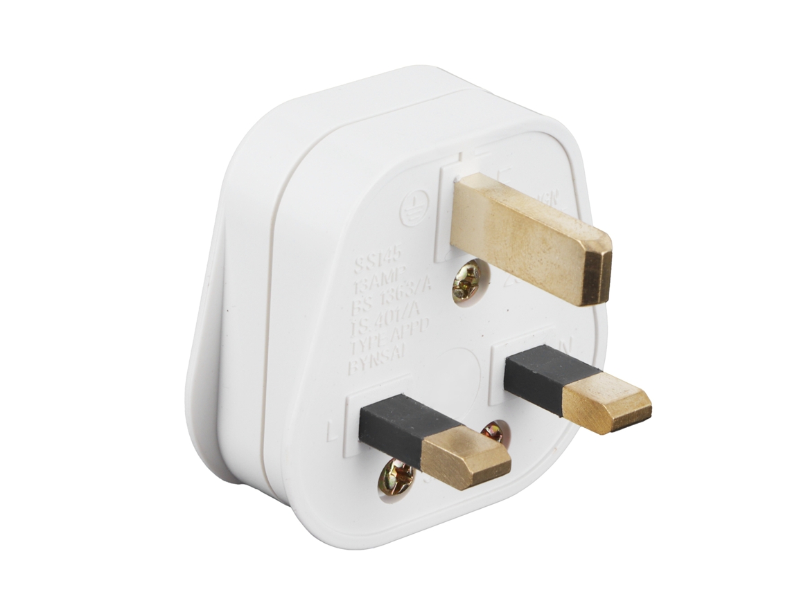 Tomada Conversor de Energia Padrão do Reino Unido (13a Cobre Puro, Compatível com 250v)