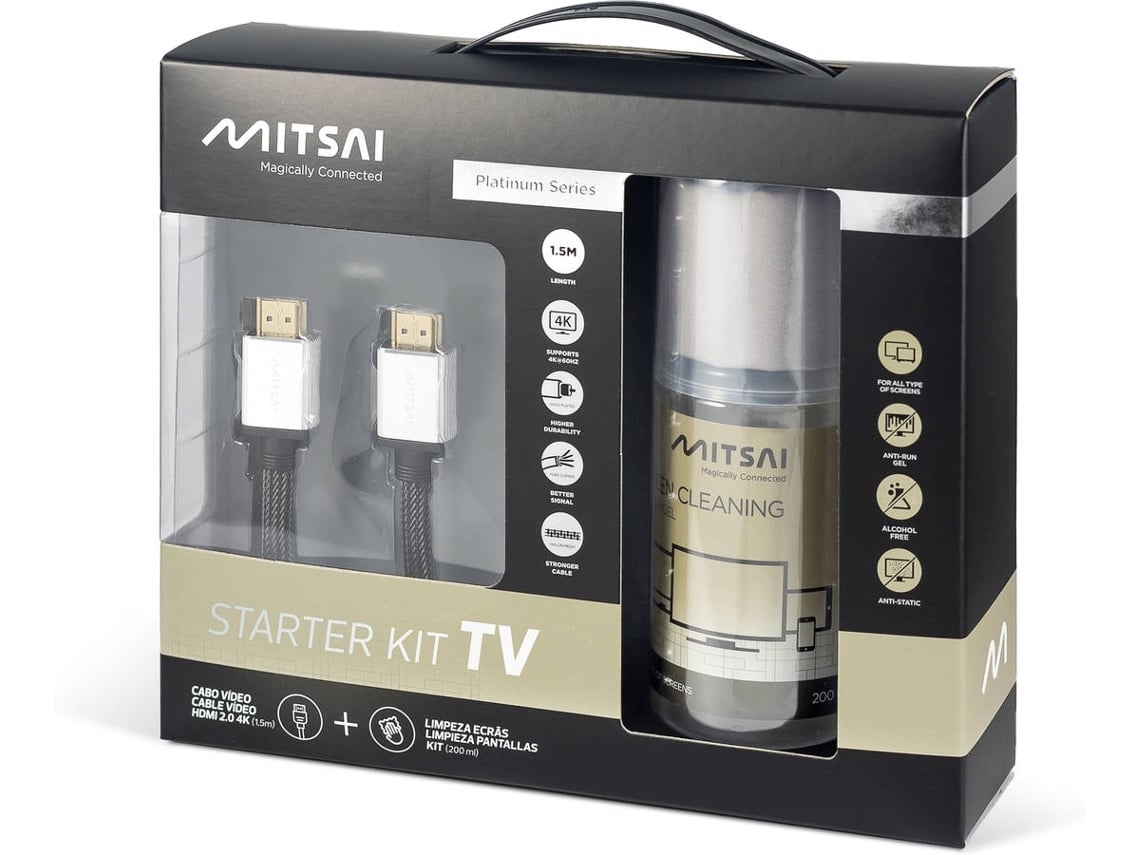 Cabo HDMI + Lí­quido Limpeza MITSAI MCB4512PL (Outlet Caixa Aberta - M-M - HDMI 2.0 - 1.5 m)