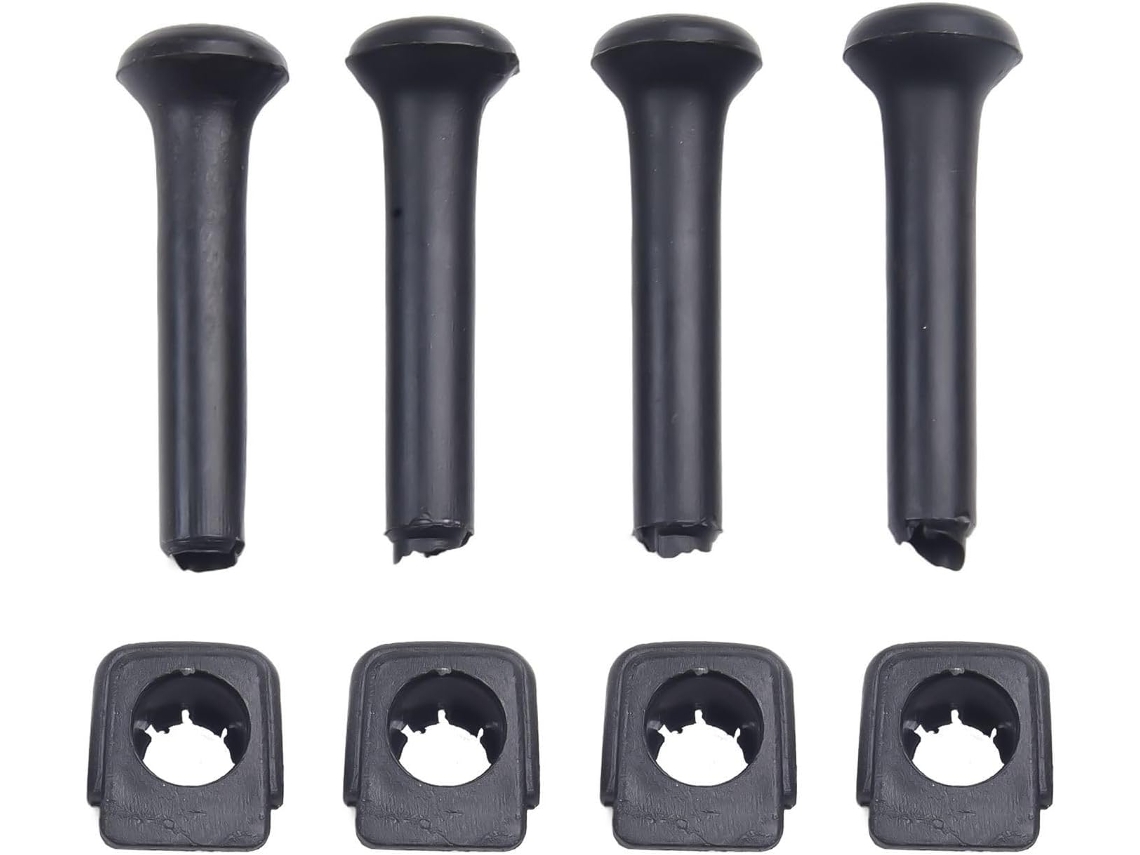 Conjunto De 4 Puxadores Fechadura Porta Em Plástico Preto Para Golf Mk2, Mk3 E Passat B2 Código 191837187-reparo De
