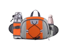 Bolsa de Cintura Grande, Unissex, Impermeável, Porta Garrafas, Leve, Corrida, Trekking | S/MARCA
