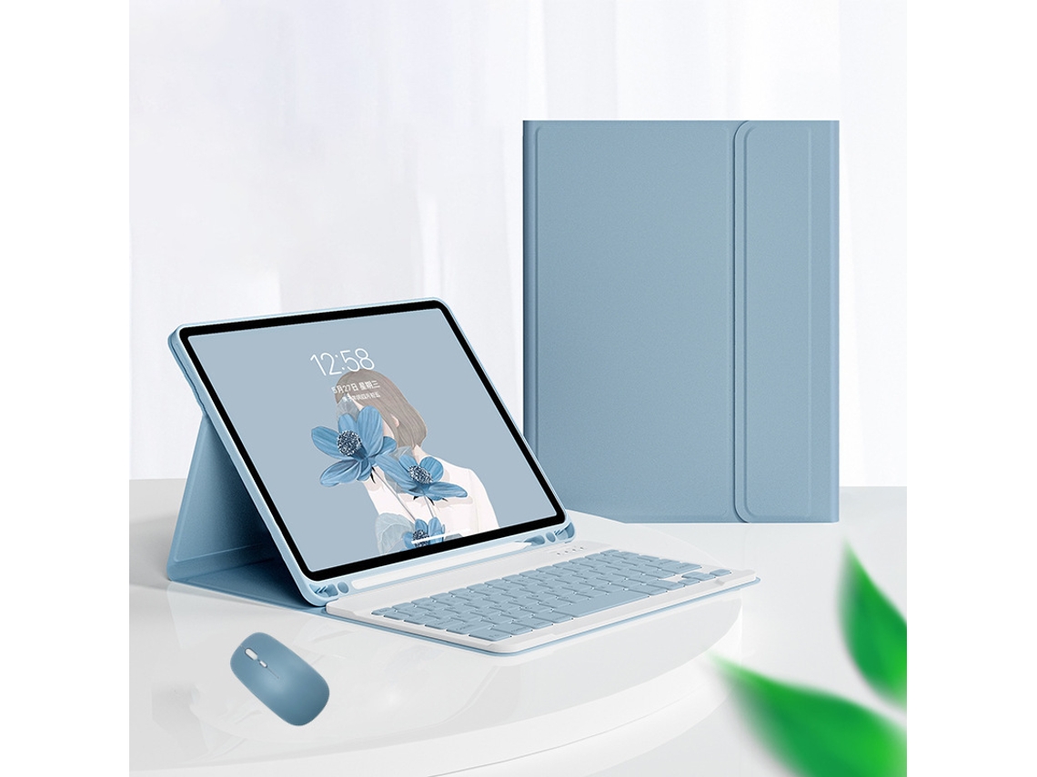 Capa de teclado Bluetooth para iPad Pro 9.7, cinza azulado